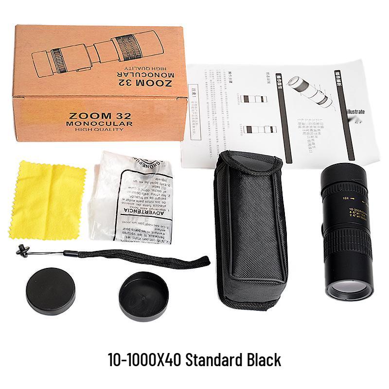 Universal Hawk 10-300x40 HD Variable Zoom Monocular Telescope for Mobile Photography