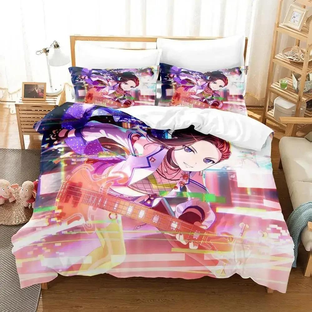 RAISE A SUILEN Bedding Set Cartoon Anime three-piece set Adult Kid Bedroom Duvet cover Sets 3D Print Kawaii Girls lit complet