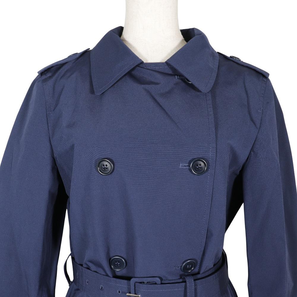 Prada Trenčkot 29Y278 Tmavě modrá bavlna/polyester Dámský Použitý