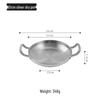 Korean Stainless Steel Double-Ear Hot Pot for Seafood and Rice