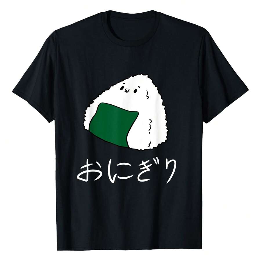 

Onigiri Japanese Kawaii Aesthetic Food | Anime Otaku T-Shirt, Men s Printed T-Shirt 220g, 100% Cotton S разноцветный