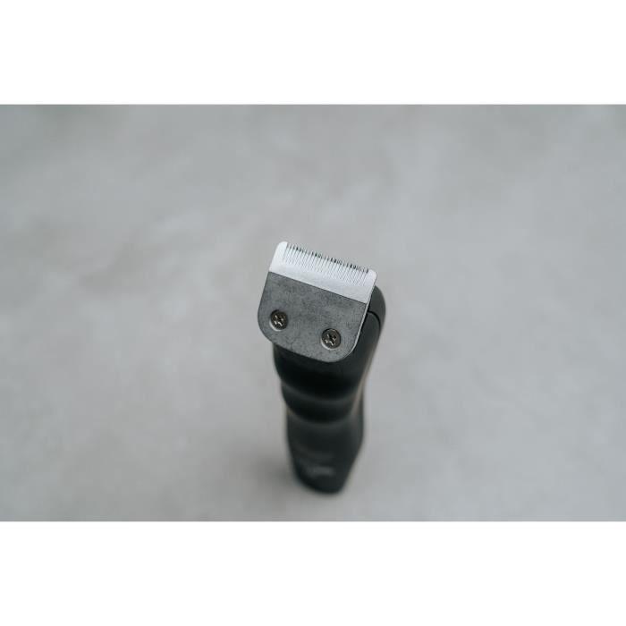 Tondeuse à barbe - WAHL - GROOMSMAN PRO - 2,4 V - 6 sabots - Autonomie : 60 min - Noir / Argent