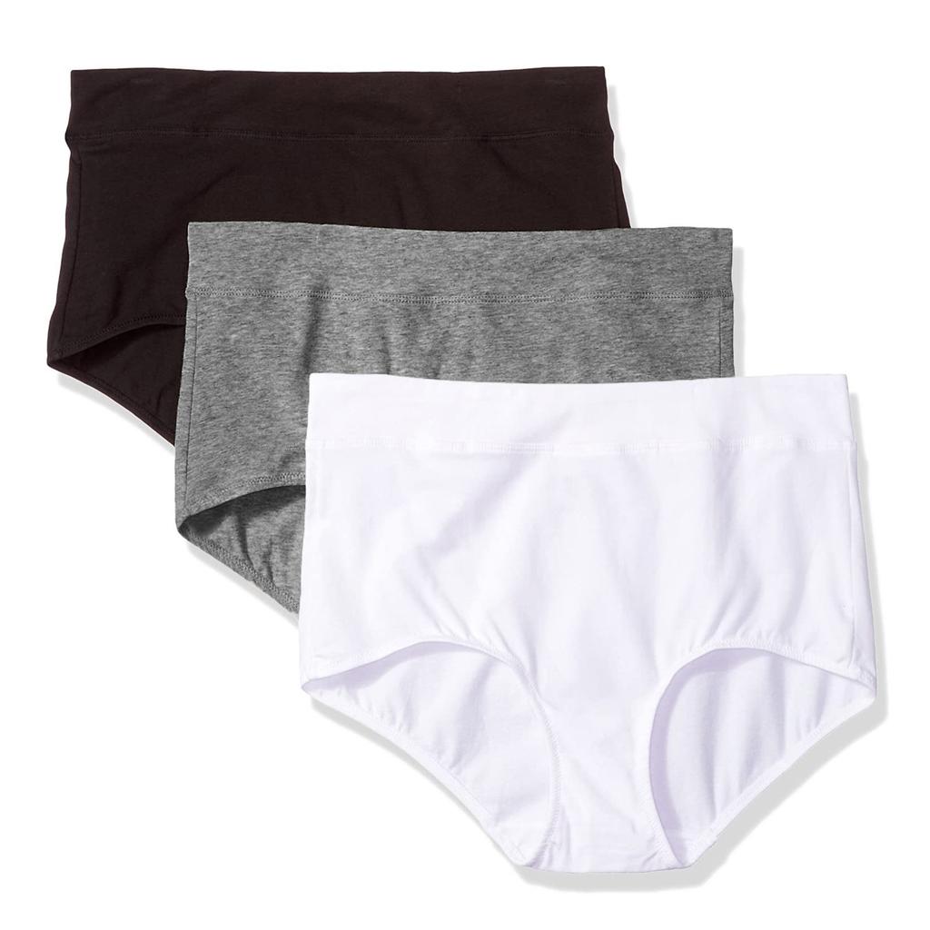 Women's Menstrual Mid Waist Comfortable Breathable Leak Proof Underwear 3PCS
