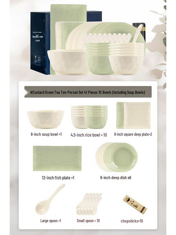 Mod Lanka Cream Style Ceramic Dinnerware Set
