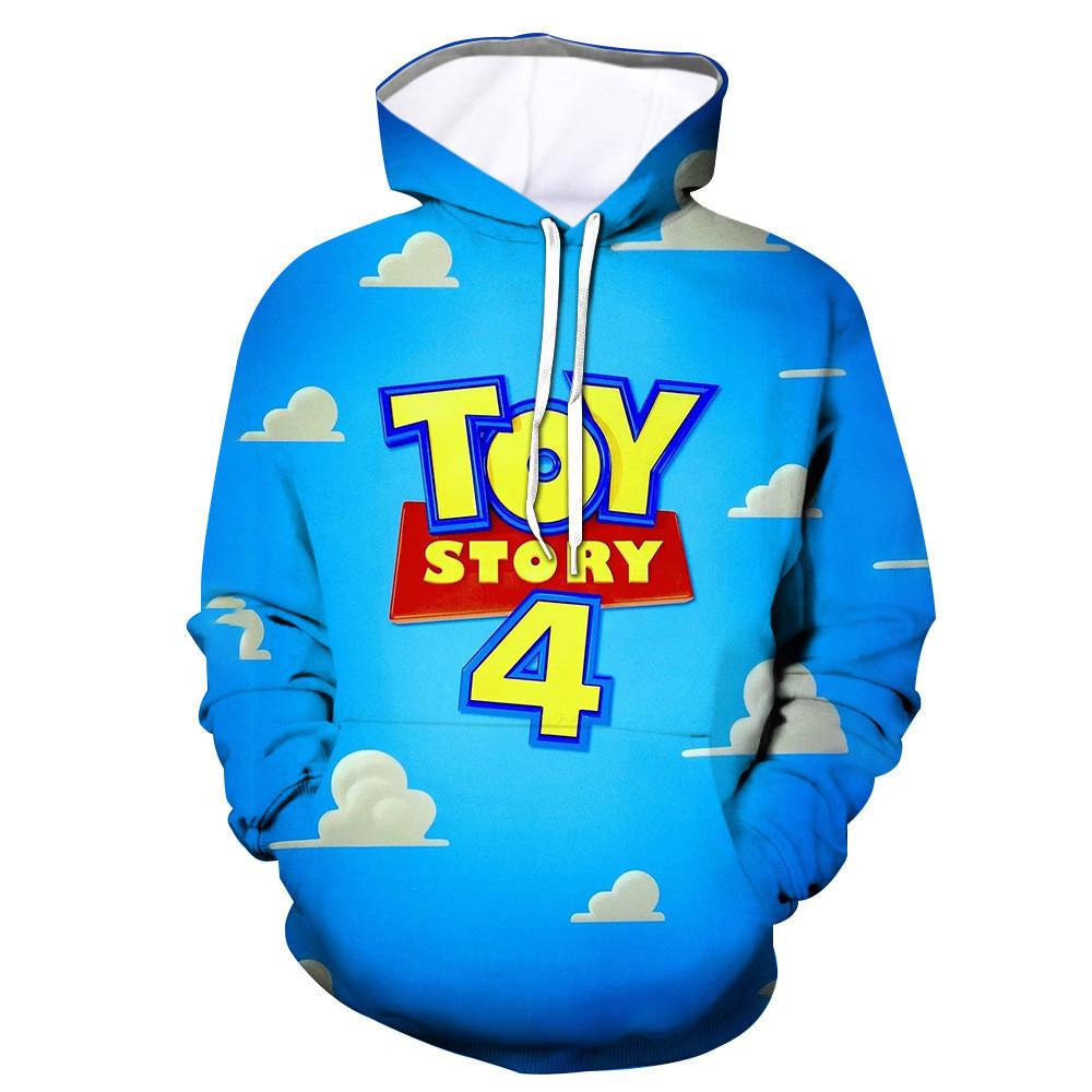 

Toy Story 4 Sherif Woody Buzz Lightyear Hoodie Costume Sweatshirt Cosplay Tops Blue Toy Story 4,5XL