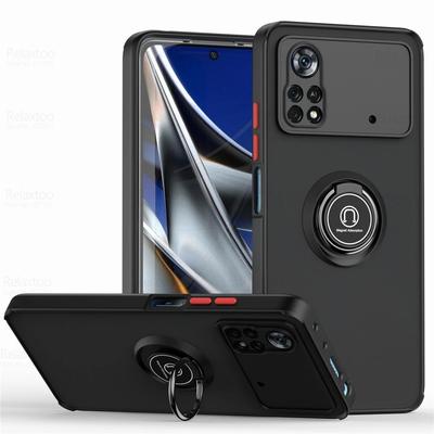 Husă Mată Magnetică Pentru Xiaomi POCO X4 Pro X5 F4 X3 M4 M3 Pro GT 5G Redmi Note 7 8 8T 8A Inel Suport Antișoc Husă de Lux Funda