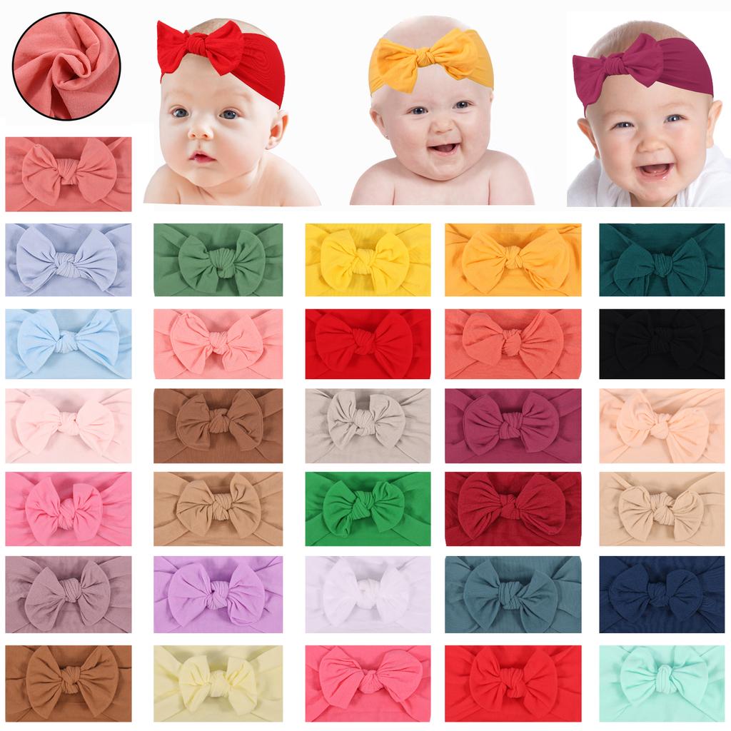 8-31Pcs Baby Girl Headbands Lot Bows Baby Headband Newborn Gift Elastic Hair Bands Children Turban Kids Infant Hair Accessories