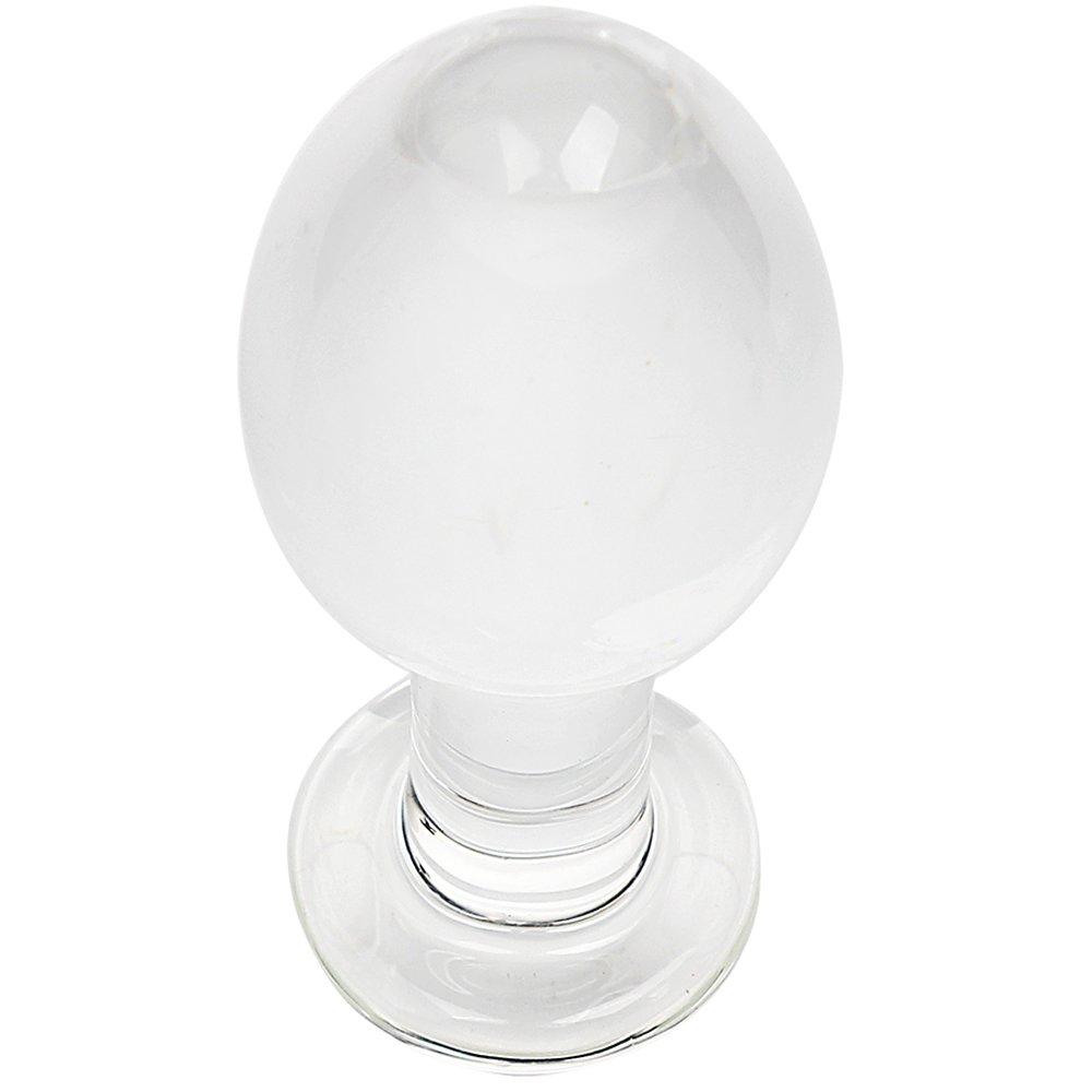 Anal Plug Glass Dildo Anal Beads Glitter Anal Pearl Anal Plug for Men Women Adult Goods 95CM45CM