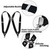 Vintage Suspenders for Men Wedding Party Formal Casual 2.5cm Wide Adjustable Elastic Trouser Braces Strap Belt