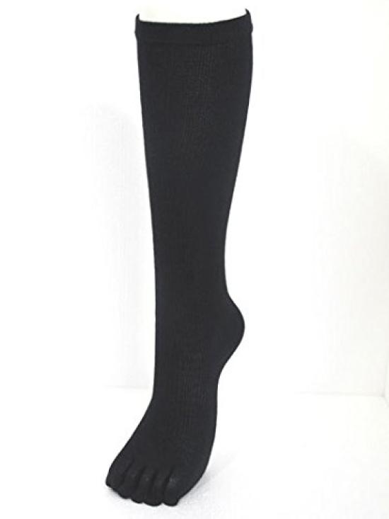 Of Compression Plain for Reducing Swelling [Set 4] Five-toe Socks, Black,