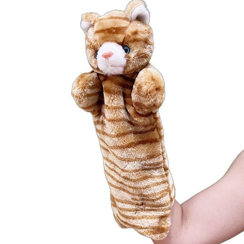 Interactive Cat Hand Puppet Animal Hand Puppet Cat Wrestling Gloves Childs Early Education Learning Hand Marionetes Pet Supplies