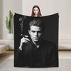Soft Cozy Throw Blanket Travel Stefan Salvatore Blanket  Flannel Bedspread For Outdoor Funny Sofa Bed Cover