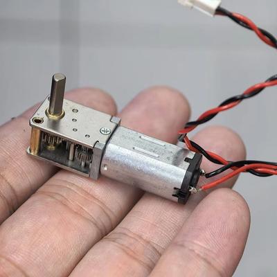 1Pcs DC 3V 5V 6V 12RPM Micro N30 Gear Motor Single Long Shaft Mini Gearbox Motor Slow Speed Worm All Metal Gearbox
