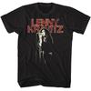 Lenny Kravitz Distress Text Black Adult T-Shirt Unisex T-Shirt