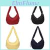 Cotton Padded Shoulder Bag With Embroidery And Zipper Closure For Casual Daily Use