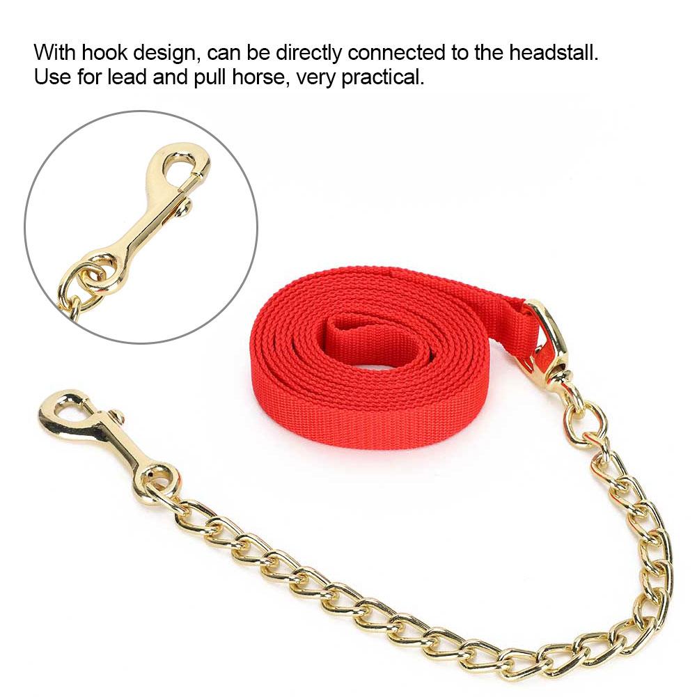 Portable Livestock Horse Headstall Halter Traction Rope Holding Ropes Accessory with Hook