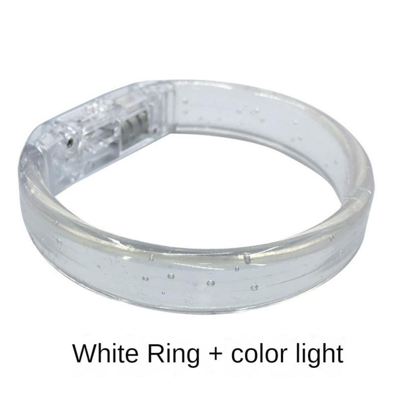 1/3/5Pcs Led Glow Bracelets Wristbands Acrylic Glow In The Dark Party Supplies Neon Light Up Bracelet Toys Wedding Party