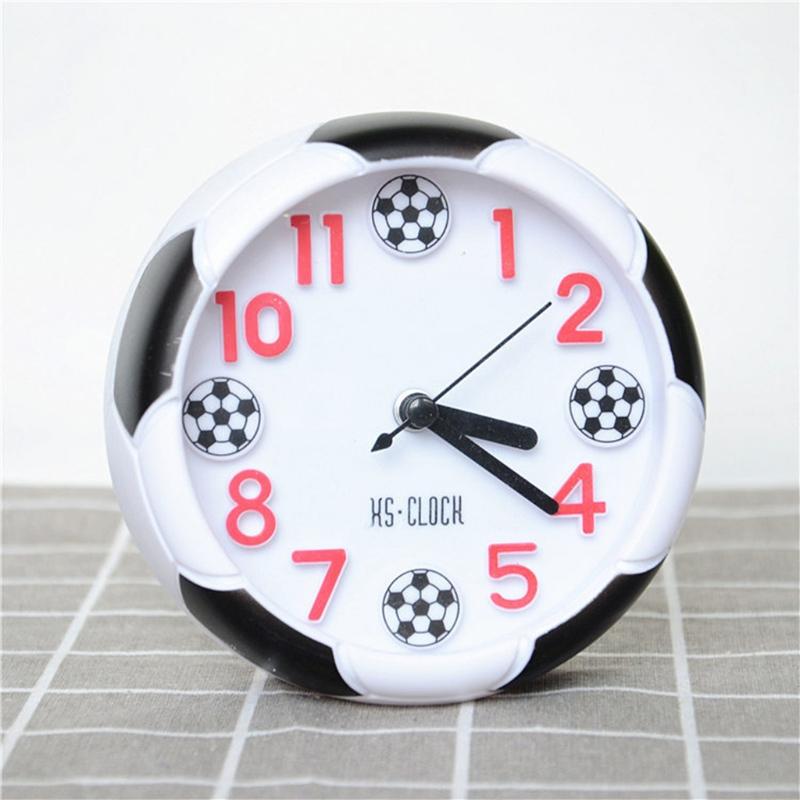

Творческий футбольный будильник Настольный будильник Студенческий настольный будильник Круглый будильник Настольные часы Цифровая точка