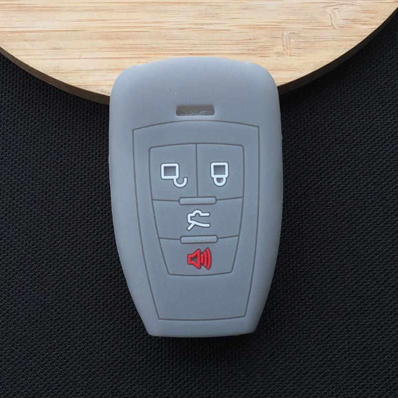Silikon Auto Schlüsselhülle Case Schale für Baic BJ40 PLUS EX5 EU5 EC5 bj80 4-Tasten Smart Key Auto Zubehör