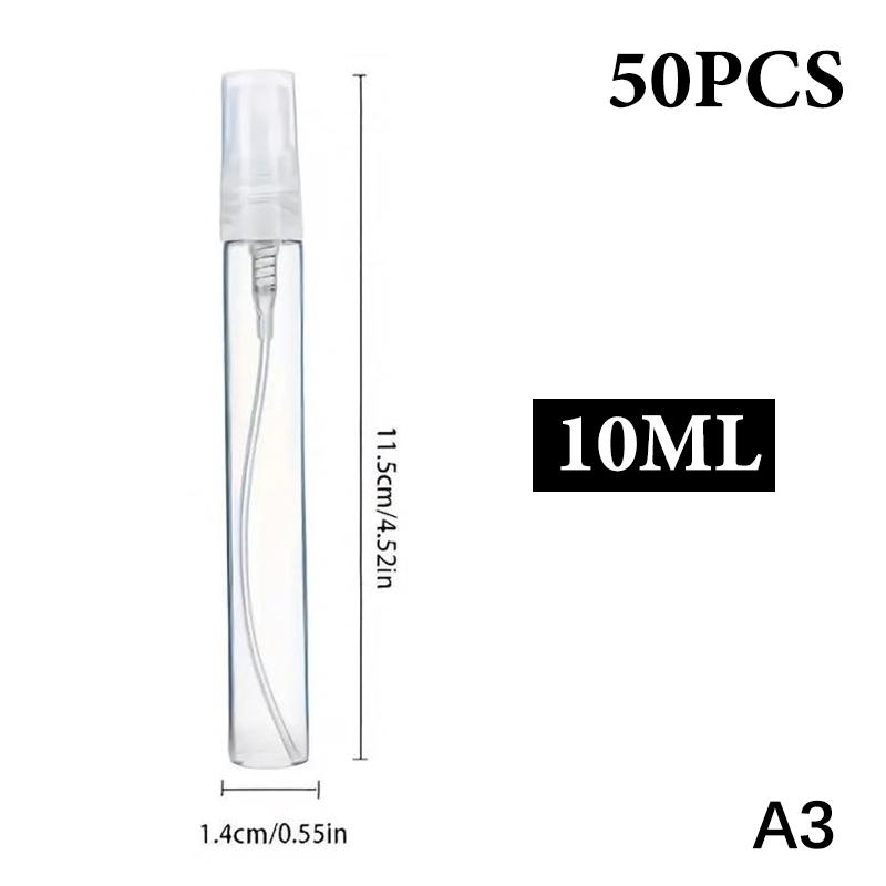 

100Pcs 10Ml 5Ml 3Ml Glass Spray Bottle Portable Mini Refillable Perfume Empty Bottle Atomizer Pump Spray Bottle Transparent