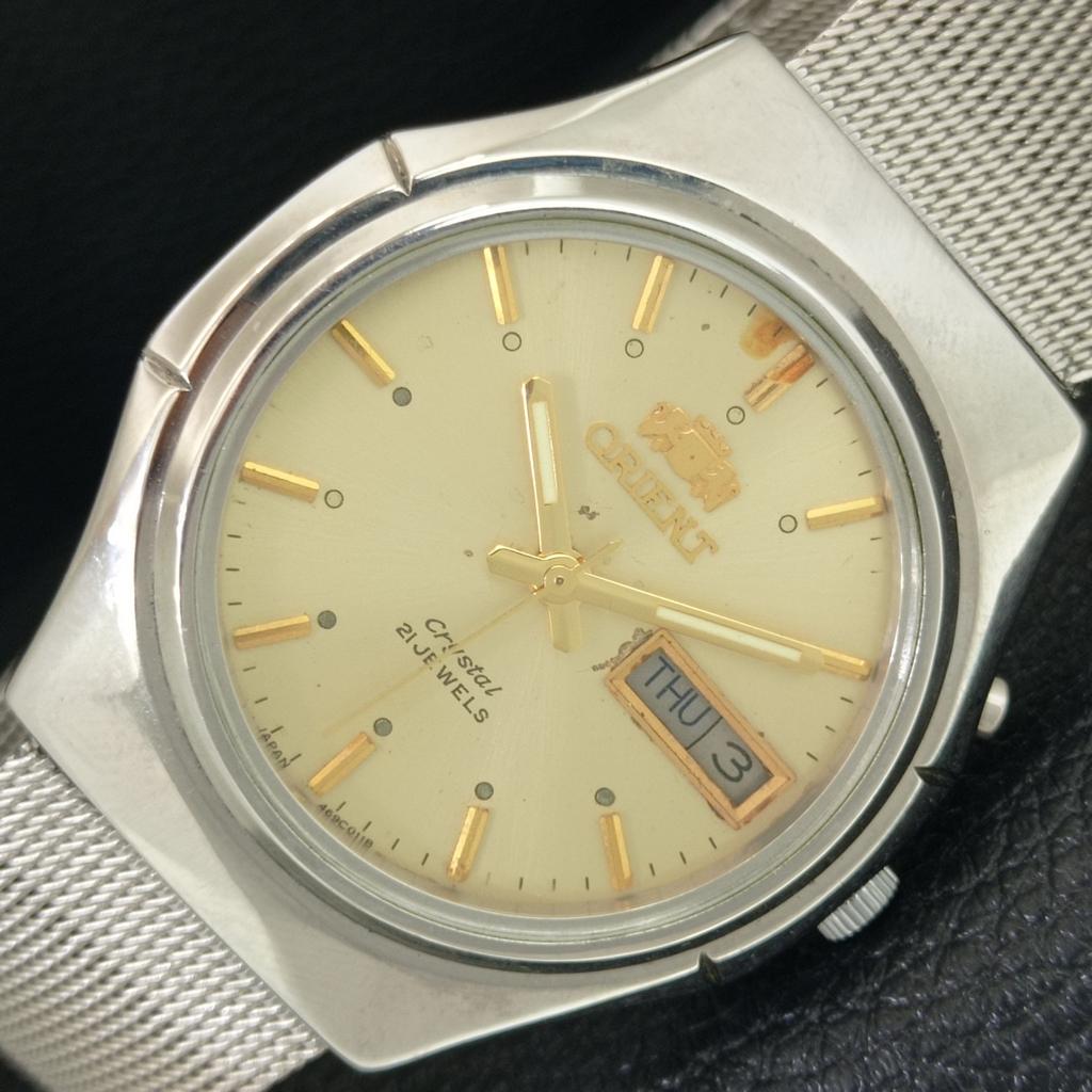 

АВТОМАТИЧЕСКИЕ ВИНТАЖНЫЕ ORIENT CRYSTAL ЯПОНИЯ 46961 МУЖСКИЕ ОРИГИНАЛЬНЫЙ ЦИФЕРБЛАТ ЧАСЫ a703389-1