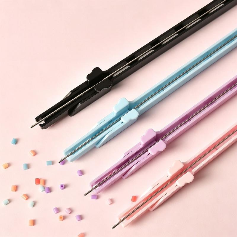 Bead Pen 1Pcs Press-Type Jam-Free Storable Handheld Multipurpose Pen for Birthday Gift Kids Art Creation Use
