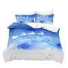 Christmas Gift 3D Digital Printing Kit Quilt Cover Three-Piece Set