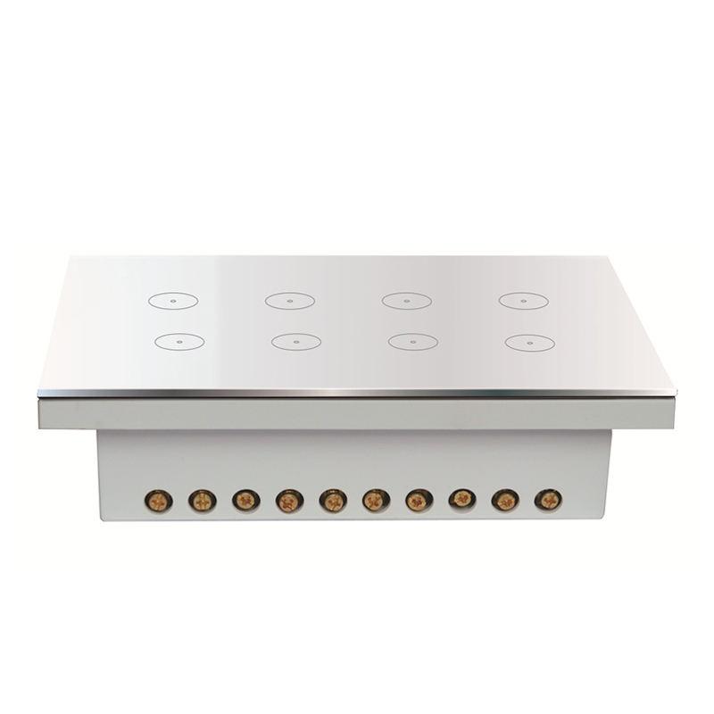 Smart Home Tuya 4/5/6/7/8-fach Multifunktions-Integrierter Wand-WLAN-Smart-Lichtschalter-Steckdose Funktioniert mit Google/Alexa