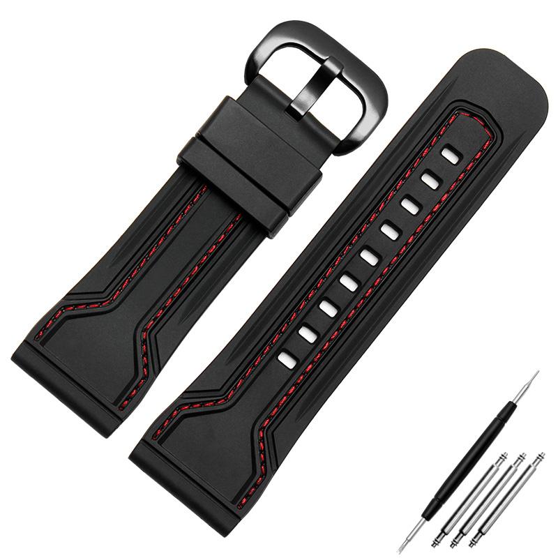 WatchBands for Seven Friday Rubber Watch Strap Waterproof Watch Band Sevenfriday Wristband Bracelet P3C/02/SF-M3/04/P1B/01 28mm