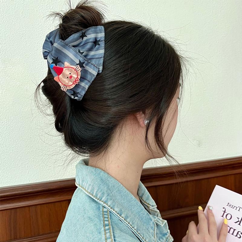 New Cute and Cute Cartoon Catnip for Women High Level Sense Back of The Head Pan Hair Shark Clip Head Versatile Hair Accessories