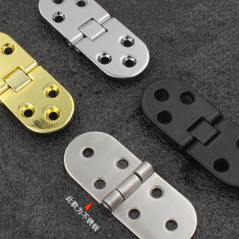 1PC Flush Hinges 180 Degree Cabinet Hinges Door Cupboard Semicircle Hinges Furniture Accessories Home Hardware