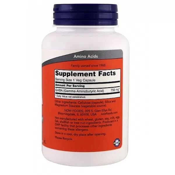 Now Foods GABA 750mg.