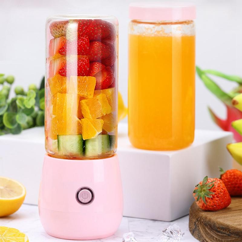 Household Electric Juicer Portable USB Rechargeable Fruit Machine Juicing Cup