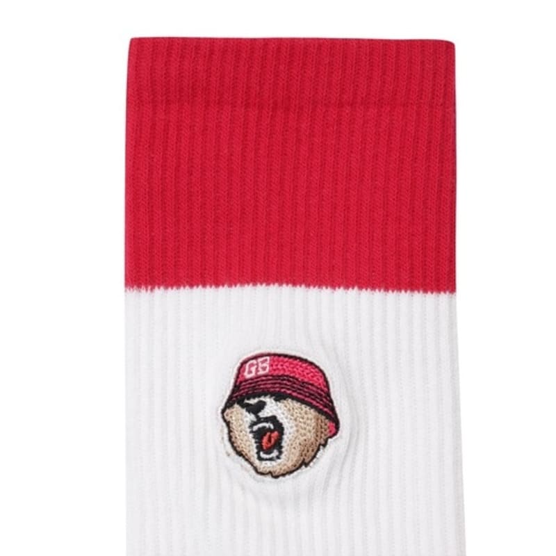 GOLDEN BEAR (WOMEN) ColorBlock Mid Socks_G6LAX25232PIX