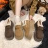 Women's Thick Bottom Winter Fur Mouth Fur One Lightweight Warm Anti Cold Padded Snow Boots Non-slip Wear Casual Sneakers Cotton Boots Le Fu Shoes