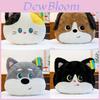 Cute Cat And Dog Plush Pillow With Feather Filling For Home Decor And Comfort