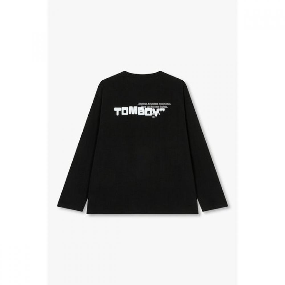 Tomboy Back Fade PrinT Long Sleeve T shirT  91m6122122ar 