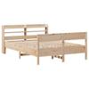 Solid Wood Bed Without Mattress 150 X 200 Cm Pine Wood