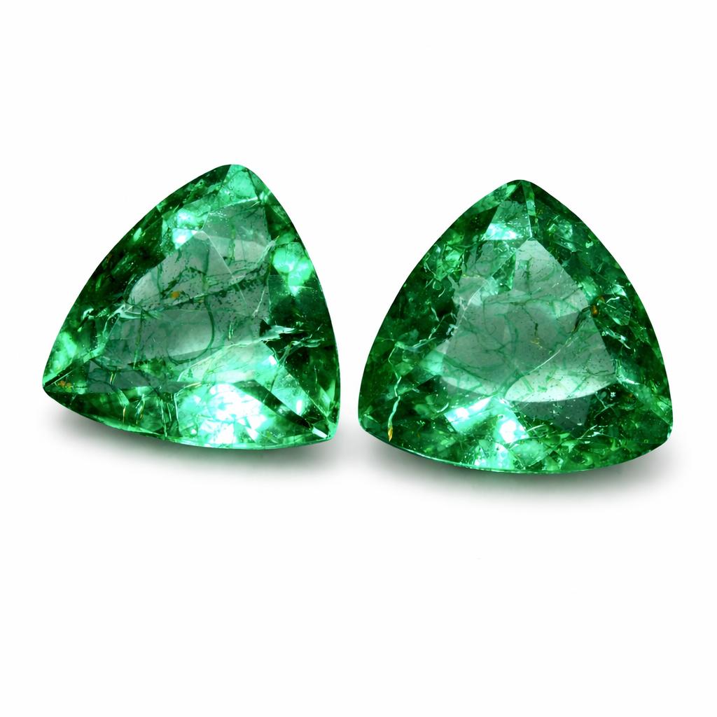 Natural Green Emerald Loose Gemstone 13 Ct Untreated Colombian for Jewelry Making and Crafts
