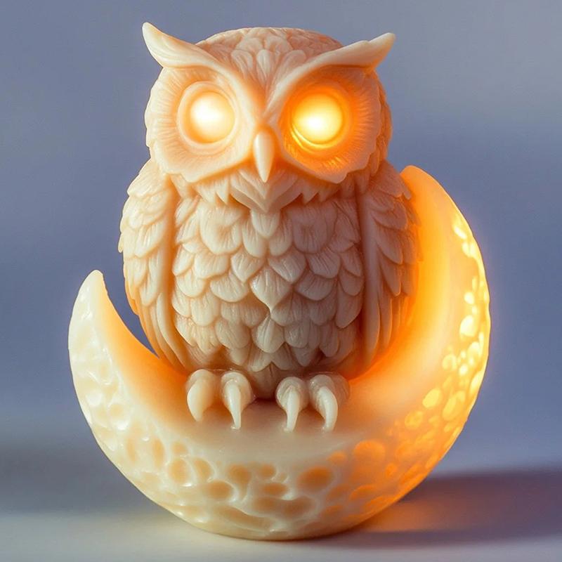 Cute Owl Candle Silicone Mold Animal Owl Silicone Mold Owl Concrete Mould Gypsum Mold Owls Cake Molds Christmas Gift