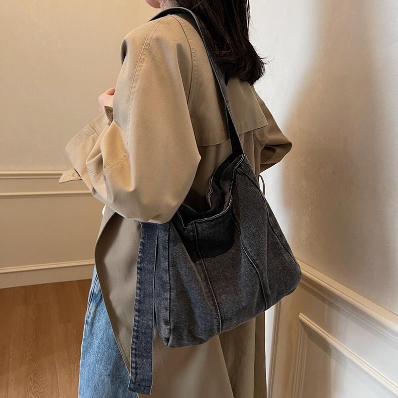 Handbag Women Shoulder Bag Denim Large Capacity Crossbody Bag