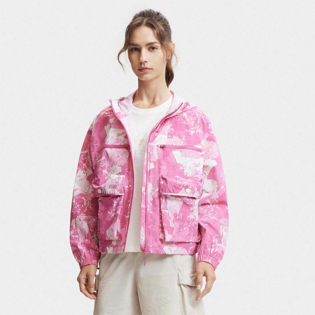 New FILA Jackets & Coats Women's All Over Print A11W427703FZA
