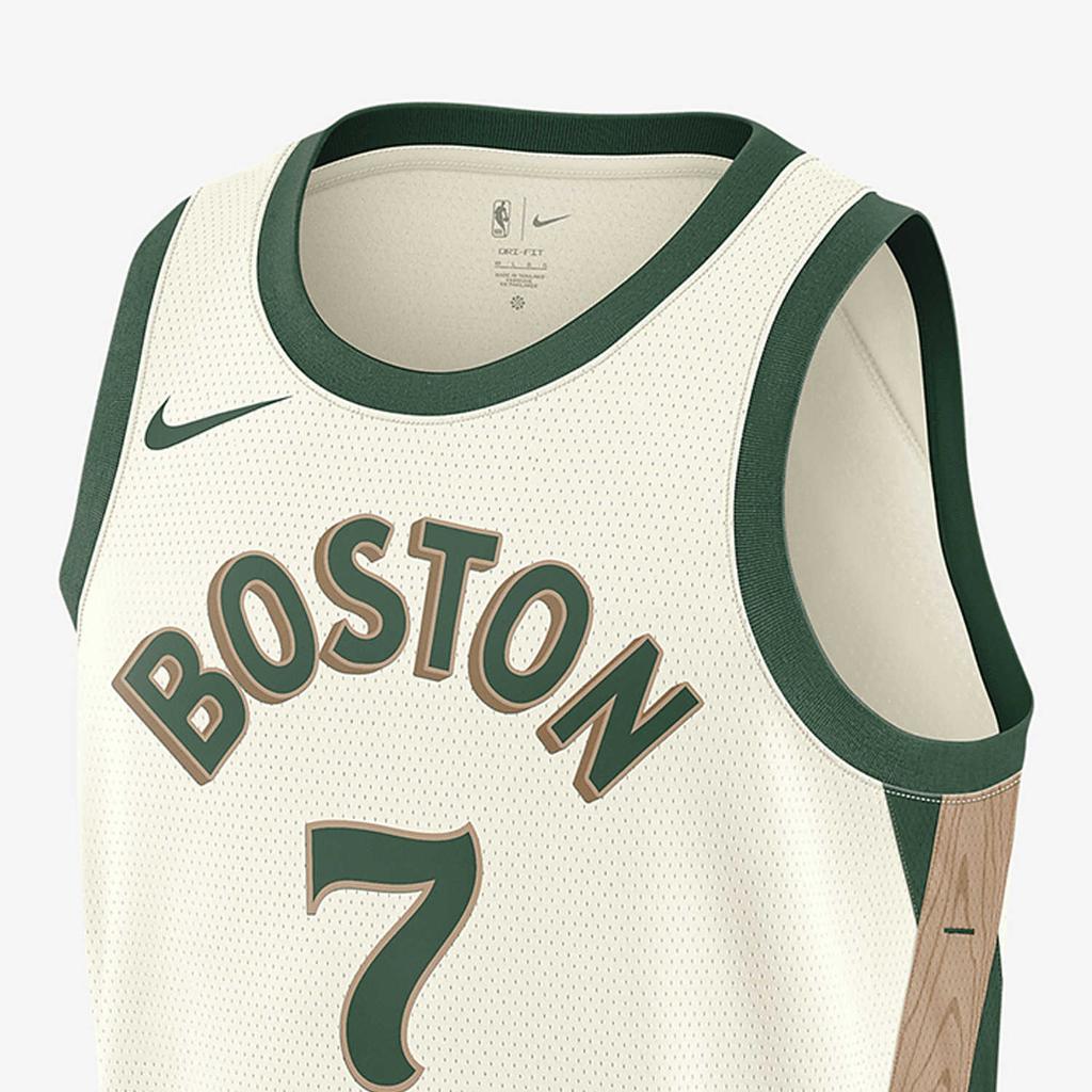 Nike Dri-Fit NBA Color-Block Jersey, Fan Edition 2023/24, Celtics, Brown No. 7 Men Tops Beige DX8488-135