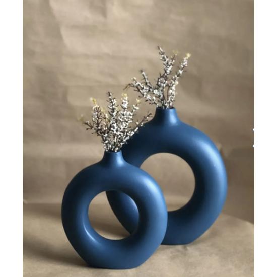 

Fresco Ring Vase Set of 2 19x17-15x14cm