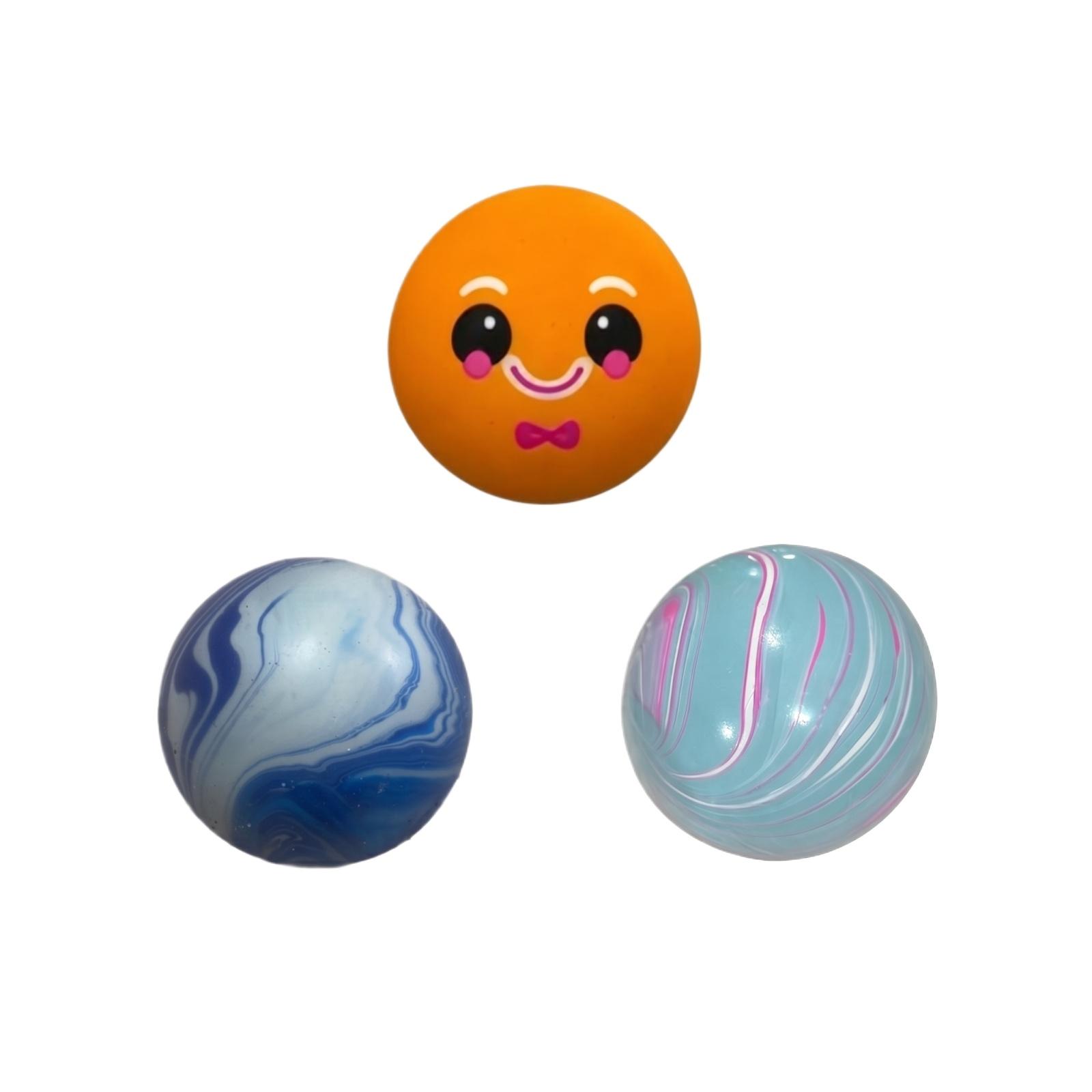 

Set of 3 Sensory Squeeze Stress Relief Balls Slow Rebound Soft Foam Sensory Toys for Hand Exercise and Focus Enhancement One Size