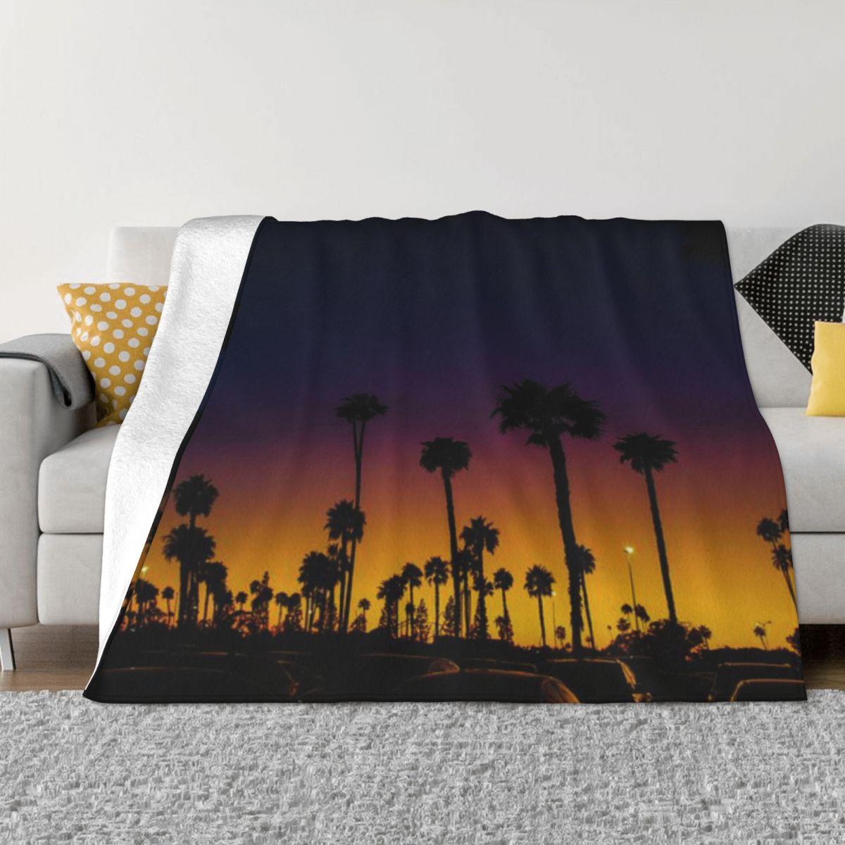 SoCal Palm Trees 6 Personalized Travel An Ultra-Soft Micro Fleece Blanket 50x60in