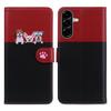 Cartoon Pet Series for Samsung Galaxy A36 5G Wallet Phone Case Splicing Leather Flip Cover