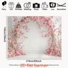 2D Floral Cherry Blossom Backdrop for Baby Shower & Spring Party Decor