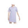 Nike Solid Logo Minimalist Sport Easy Wear Polo Dress Women Dresses Mist-Gray-Blue FN3708-513