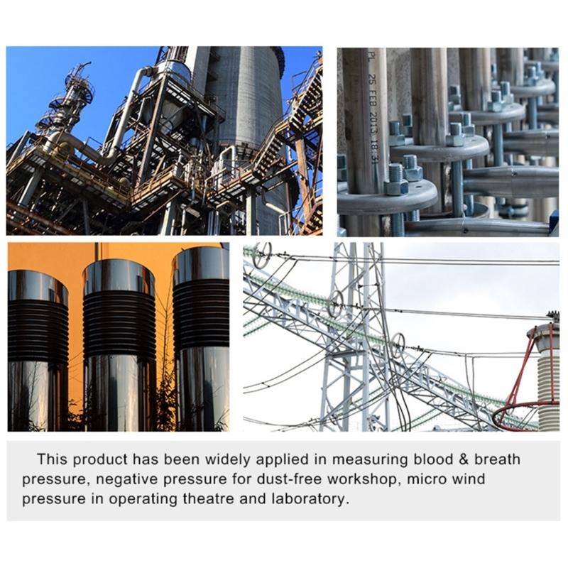 Easy Carry  Digital Differential Pressure Sensors Professional Air Pressure Meter Suitable for HVAC Systems & Industrial